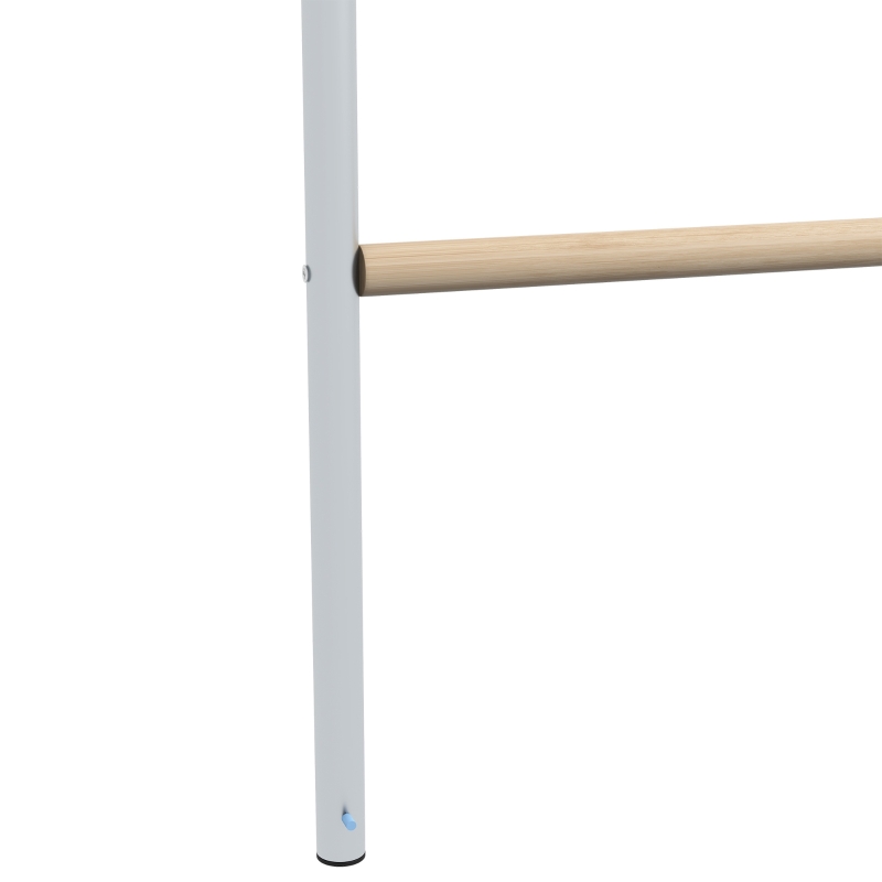 PawHut Poleiro para Galinhas de 4 Níveis de Madeira e Aço para 4-6 Galinhas 140x86 cm para Galinheiros com Tubos 25 mm Madeira