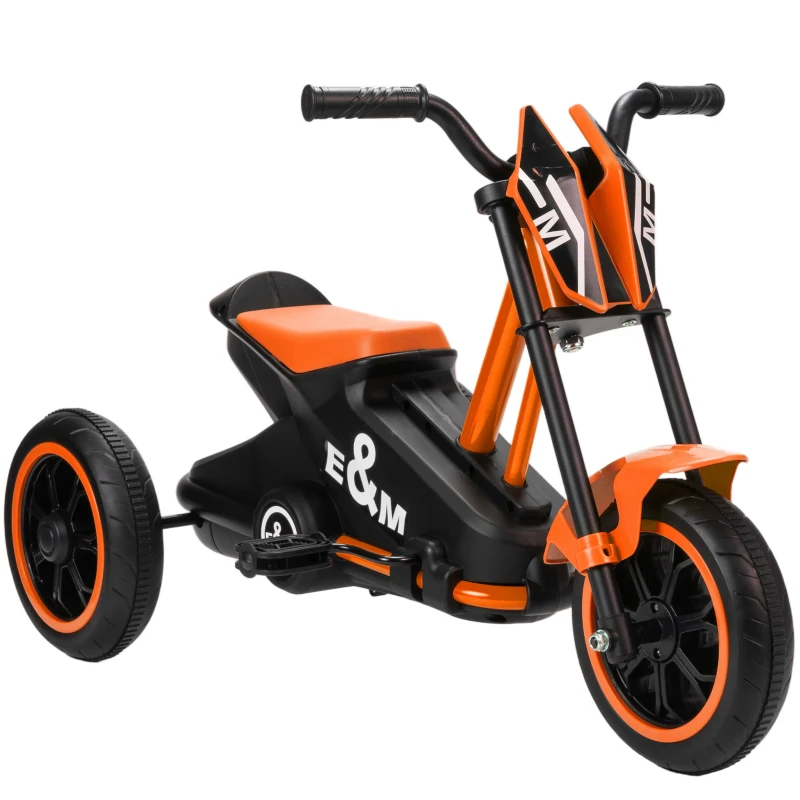 AIYAPLAY Driewieler, Kinderfiets, Loopfiets, Kinderfiets met Pedalen, Loopfiets voor Kinderen 18-36 Maanden, Staal, 79x44x47 cm, Oranje(m-10)