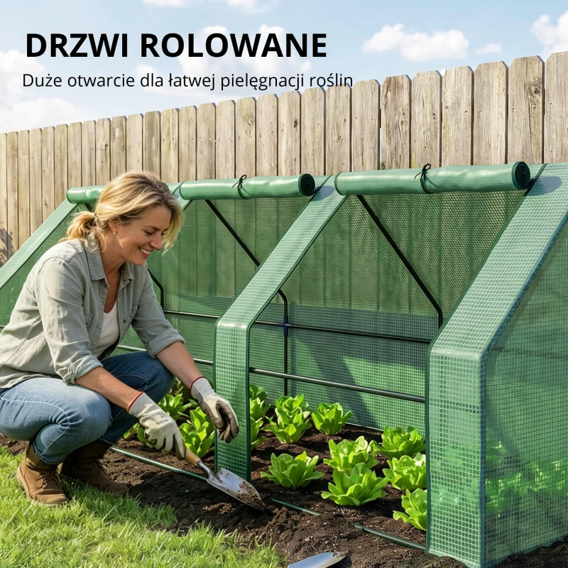 Tunel ogrodniczy szklarnia ogrodowa Outsunny