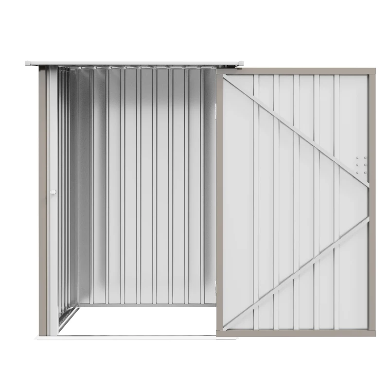Outsunny Abri de Jardin 1m² - Remise pour Outils - cabanon Porte verrouillable - dim. 1L x 1,03l x 1,6H m - tôle d'acier ondulée