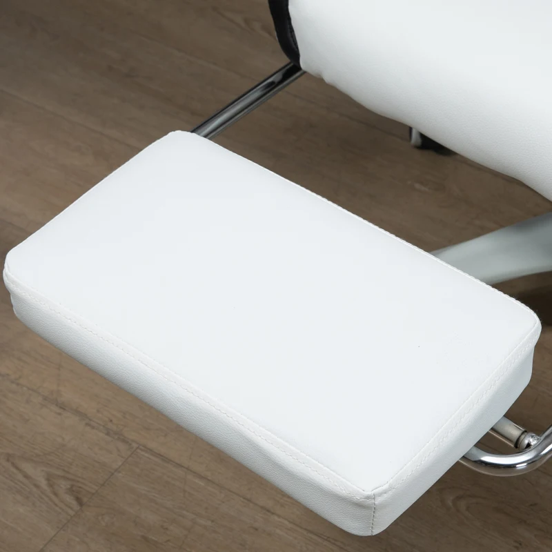 Vinsetto Siège gaming fauteuil gaming dossier inclinable 135° avec appui-tête repose-pieds 65l x 65P x 121-129H cm blanc et noir