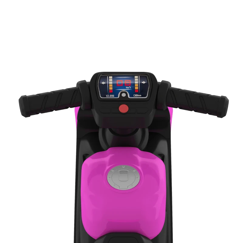 AIYAPLAY Balance Bike with Music Extra-Wide Wheels Toddler Bike for Boys Girls Pink