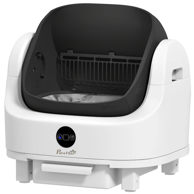 PawHut Self Cleaning Cat Litter Tray Top Opening Design, Automatic Litter Box More Space with Integrated Security Protection