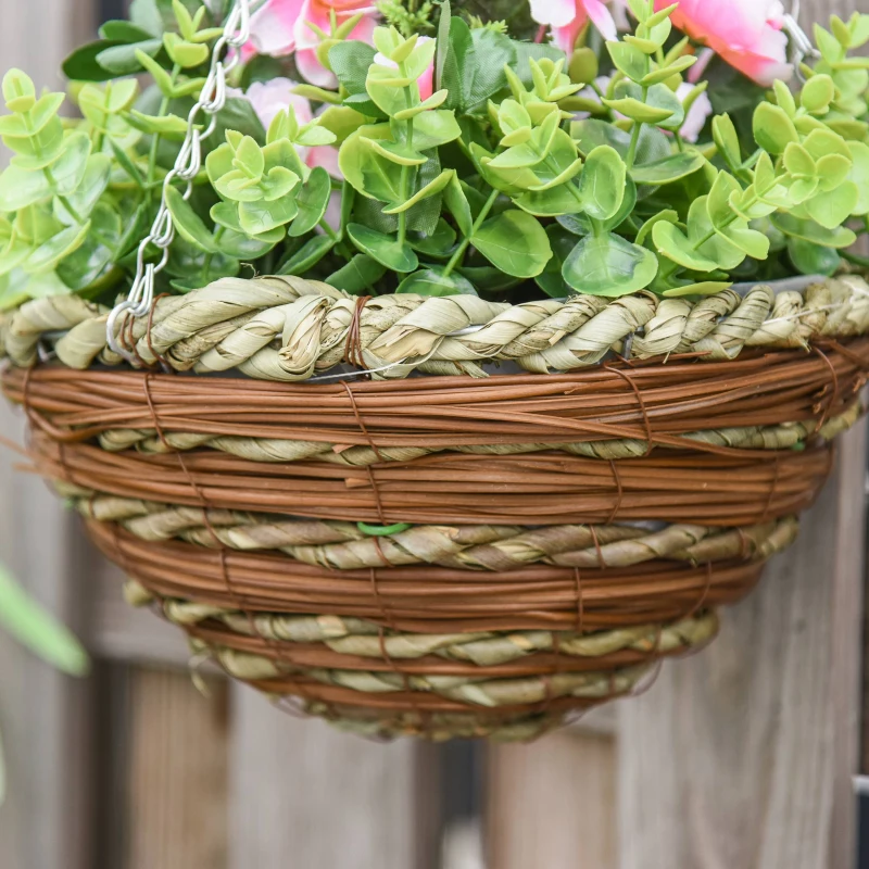 Outsunny Set 2 Plante Lisianthus – Ghiveci Rachita, Decorative pentru Agatat(m-11)