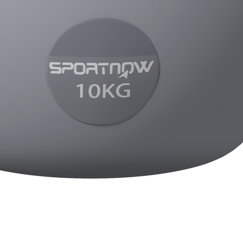 SPORTNOW 10KG Soft Kettlebell, Kettlebell with Non-Slip Handle for Home Gym, Weight Lifting, Strength Training, Purple/Grey