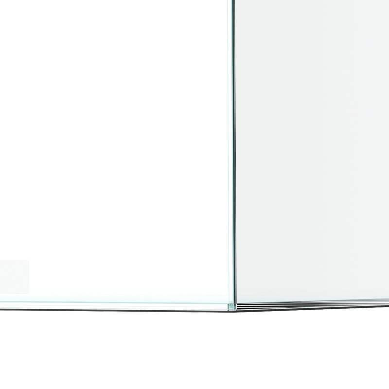 PawHut Fish Tank Bare Glass for DIY Glass Aquarium with Protective Base Mat 51L Transparent for Fish Shrimps