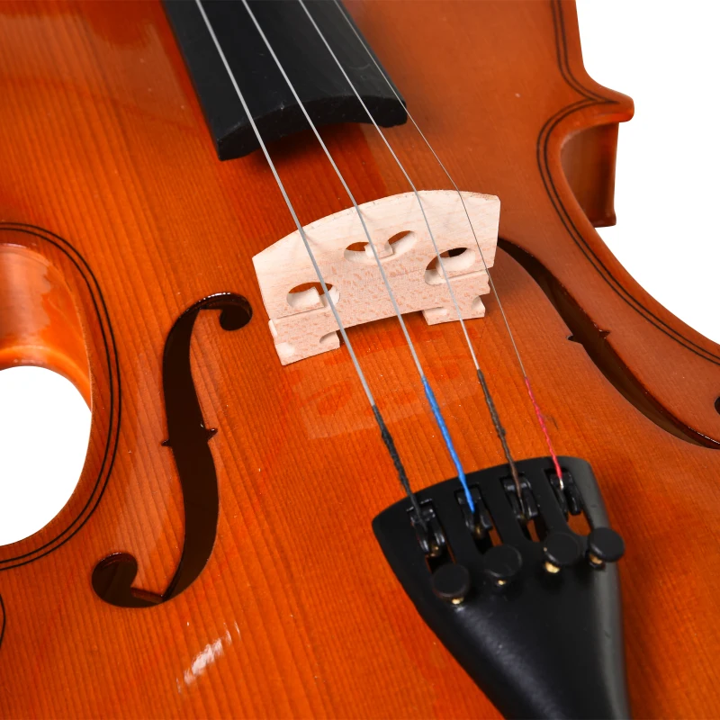 HOMCOM Violino 4/4 per Adulti con Accessori Inclusi (Custodia, Archetto, Corde, Ponticello, Accordatore) 58.5 x 21.5 x 7cm