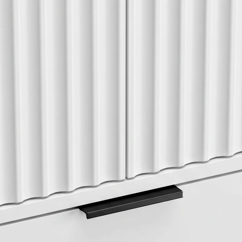 HOMCOM Armadio per camera con 2 ante soft-close, 2 cassetti e barra, 80x50x180 cm, Bianco