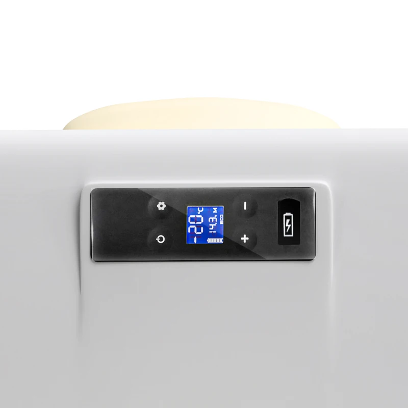 Outsunny 16L Portable Car Fridge, -20℃ to 10℃ Adjustable Temperature - Khaki/Grey