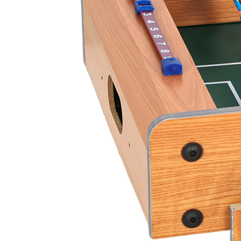SPORTNOW Mini calciobalilla da tavolo con segnapunti e 2 palline, 50,6x50,5x18 cm, naturale
