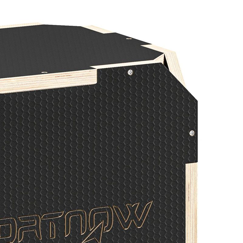 SPORTNOW Non-Slip Plyo Box, Corner-free Wooden Jump Box, 31 x 36 x 41 cm