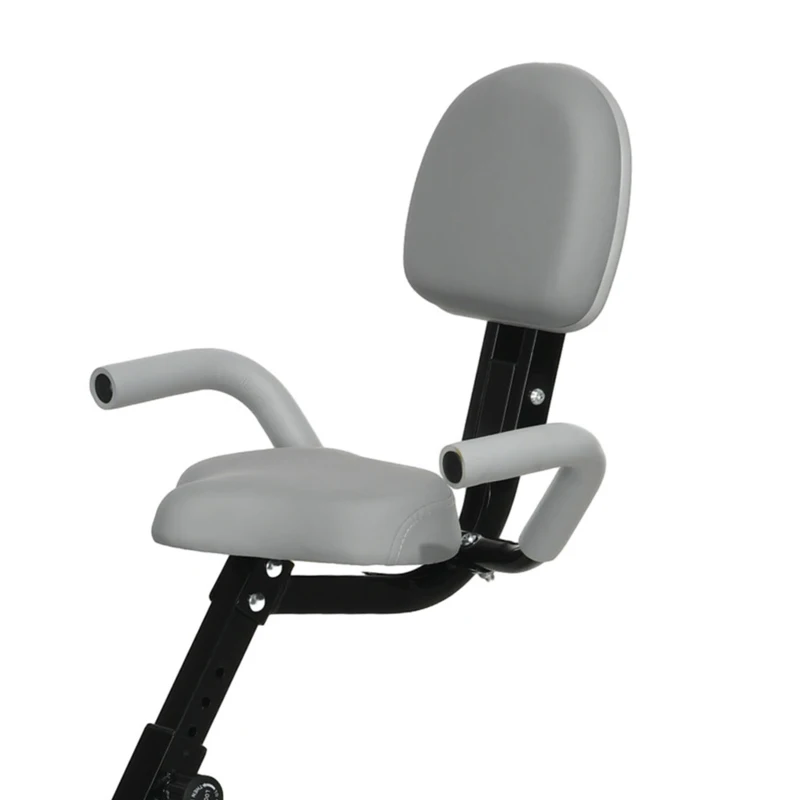 HOMCOM Hometrainer fietstrainer hometrainer LCD display opvouwbaar verstelbaar blauw+grijs(m-10)