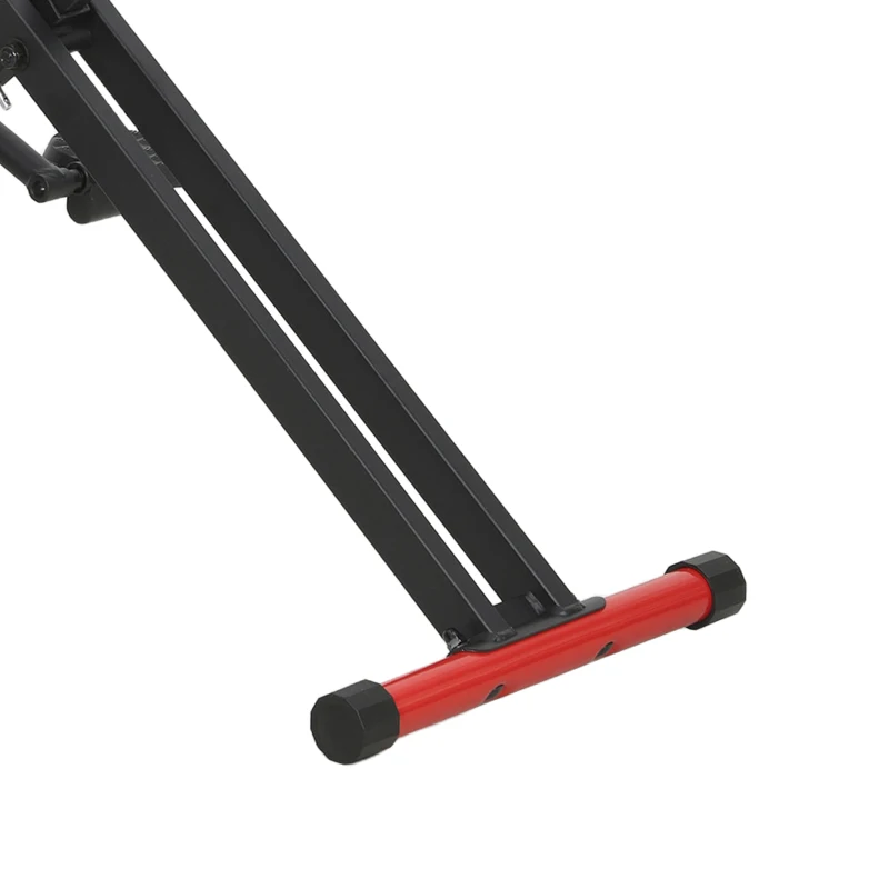 SPORTNOW trainingsmachine, verstelbaar, metalen buizen, pedalen, opvouwbaar, rood