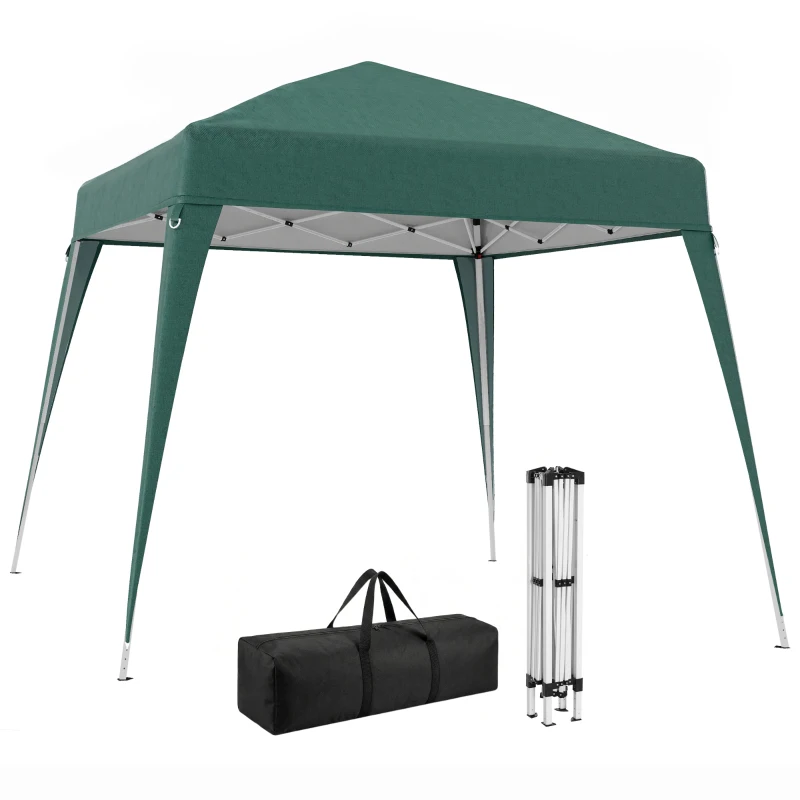 Outsunny Partytent 3 x 3 m inklapbare partytent opvouwbare tent paviljoen tuintent draagbaar 2 kleuren