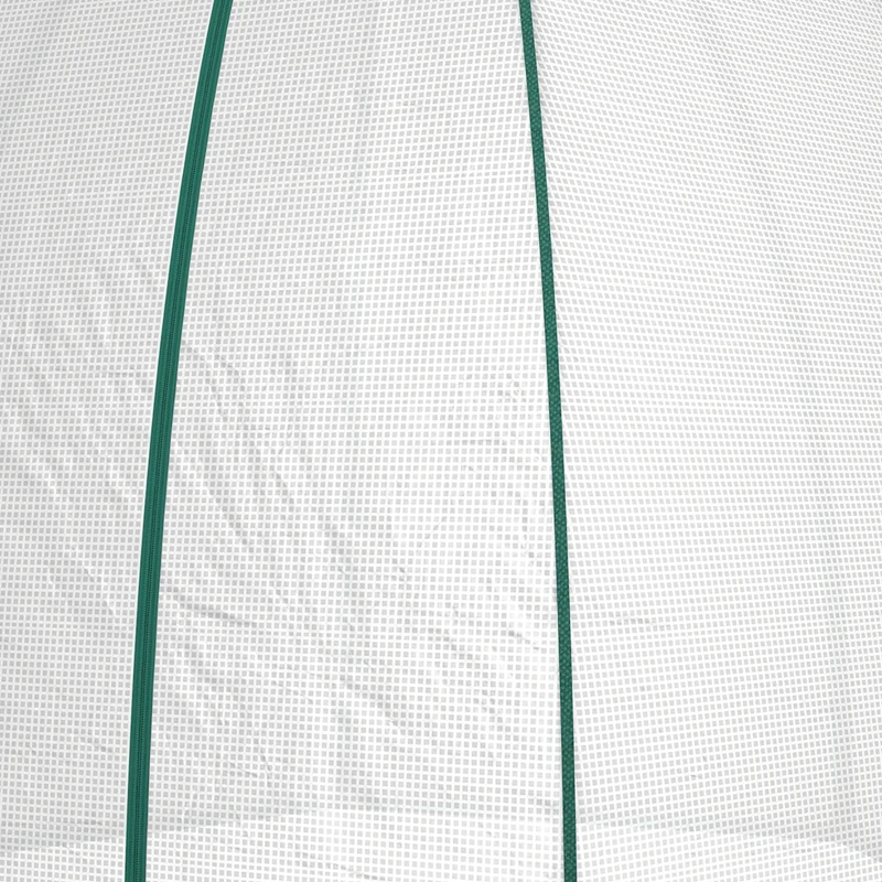 Outsunny Mini Kas Overwintertent met Roldeur Wit 160x138x180cm