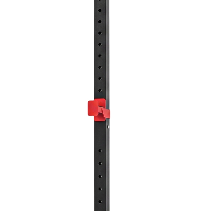 SPORTNOW Power Tower Multifonction Charge 500 kg, Barre de Traction, Rack de Squat, Supports pour Disques, 157x105x205cm, Rouge
