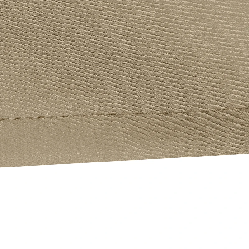 Outsunny Teto de Substituição para Telhado 382x240 cm Lona para Telhado com Dobras Proteção UV Impermeável para Pátio Bege