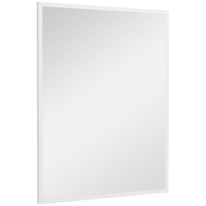 HOMCOM Lustro ścienne, 60 x 80 cm, dekoracyjne lustro wiszące, łatwy montaż, w zestawie śruby