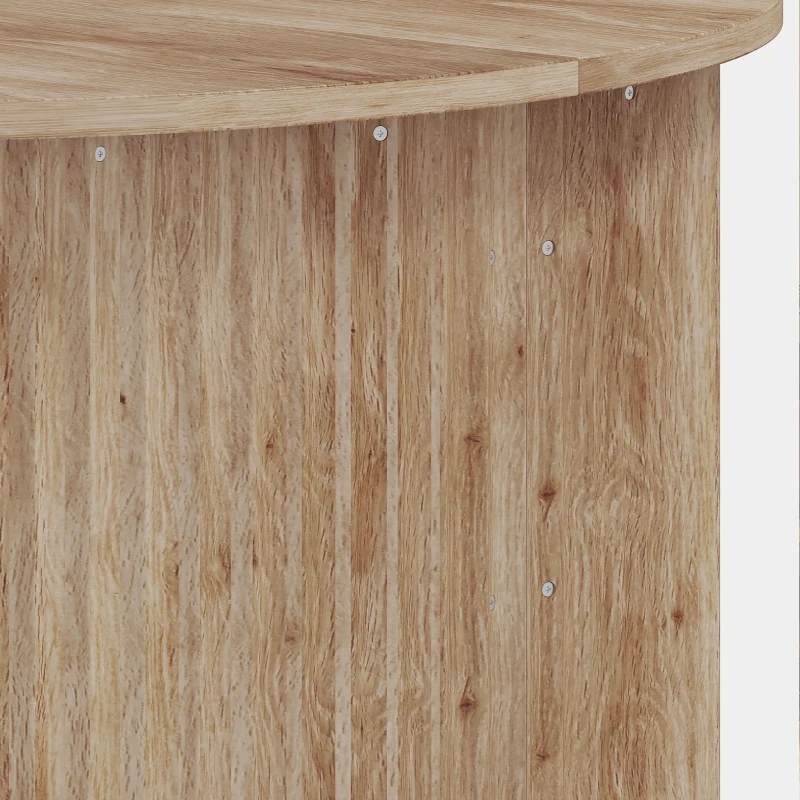 HOMCOM Table basse relevable, table de salon avec compartiment caché et plateau à fermeture douce, bois naturel