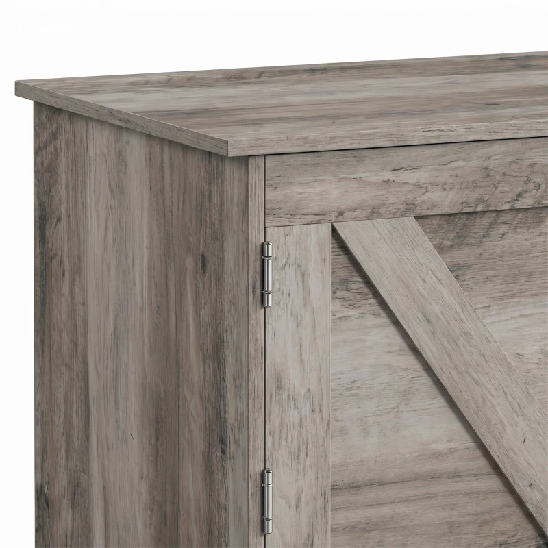 HOMCOM Panca contenitore con coperchio ribaltabile e cerniere di sicurezza, 80x40x45 cm, grigio