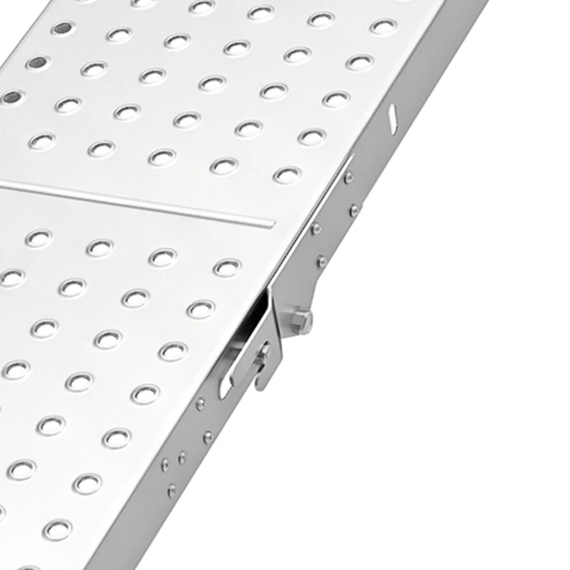 HOMCOM Lot de 2 Rampes de Chargement Pliantes avec Poignées et Surface Antidérapante, Charge Max. 400 kg, 180 x 25,5 cm, Argent