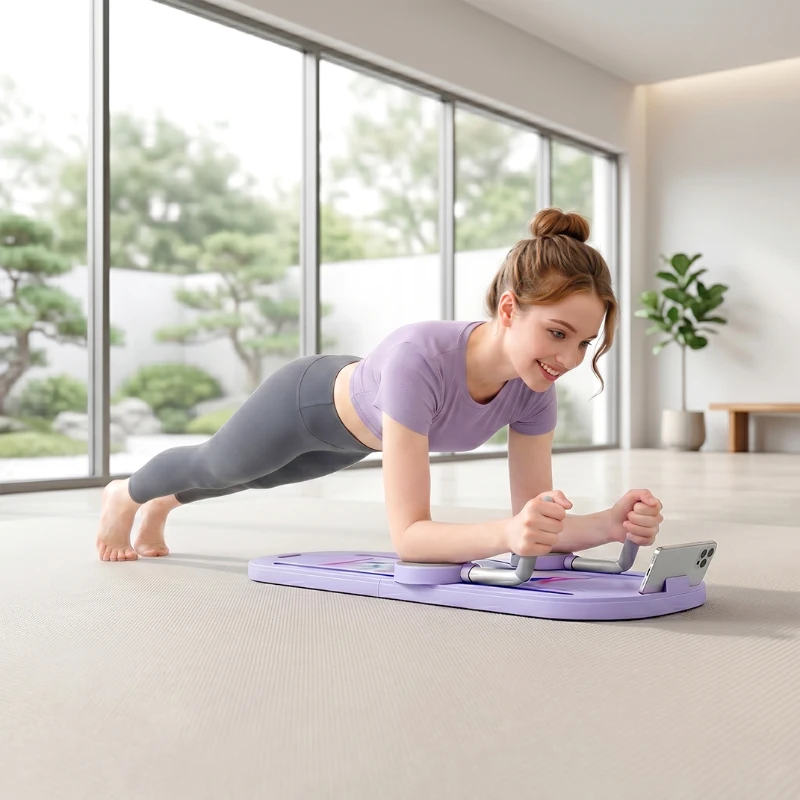 SPORTNOW 5-in-1 Opvouwbare Push Up Bars met Weerstandsbanden, Elleboogkussens & Push-upgrepen, Draagbaar