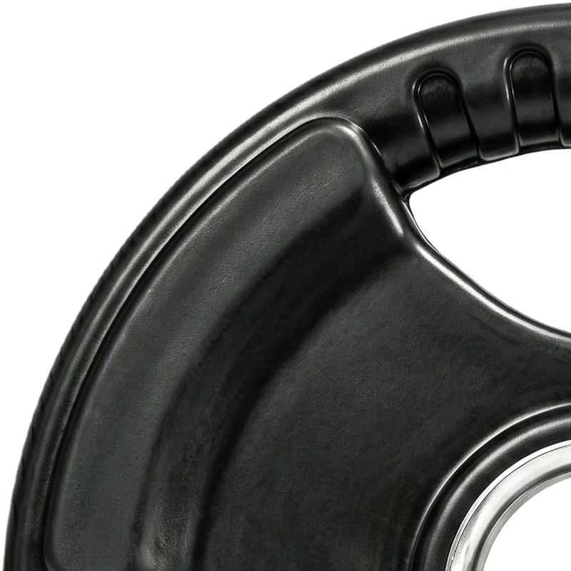 SPORTNOW Halterschijf, 2-delige set, 5 kg per schijf, drie handgrepen, vloerbeschermende rubberen coating, Metaal