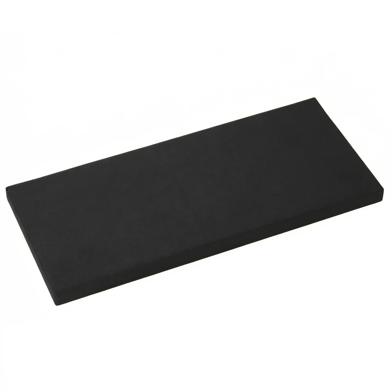 Outsunny Outdoor Seat Cushion Pads for Rattan Furniture, 3 PCs Garden Furniture Cushions, Black