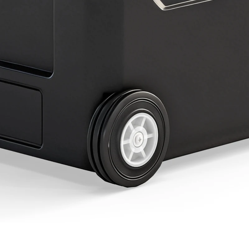 Outsunny Compressor-koelbox 50L -20℃-20℃ elektrische koelbox met dual-zone temperatuurregeling, APP, LED, batterijbeveiliging en opvouwbare handgreep