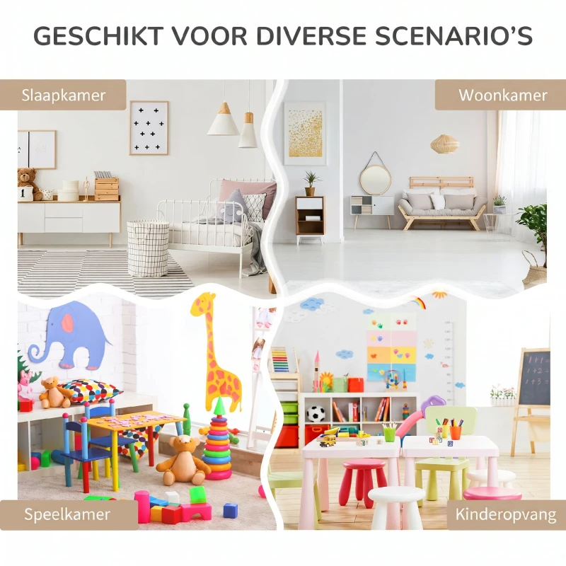 HOMCOM Kinderboekenrek met Lade en Vakken, 60 x 29,9 x 90 cm, Grijs(m-7)
