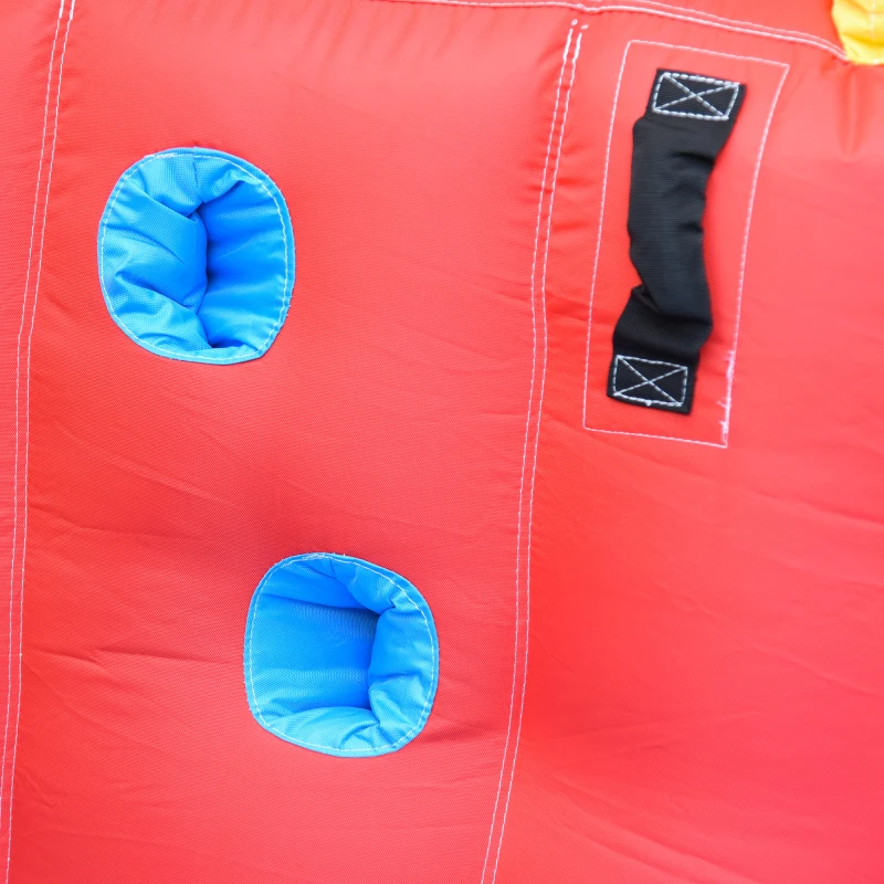 Outsunny Castel Gonflabil cu 2 Tobogane Trambulina și Piscina pentru Copii +3 Ani cu Inflator și Geantă de Transport pentru Interior Exterior 330x265x185 cm Multicolor
