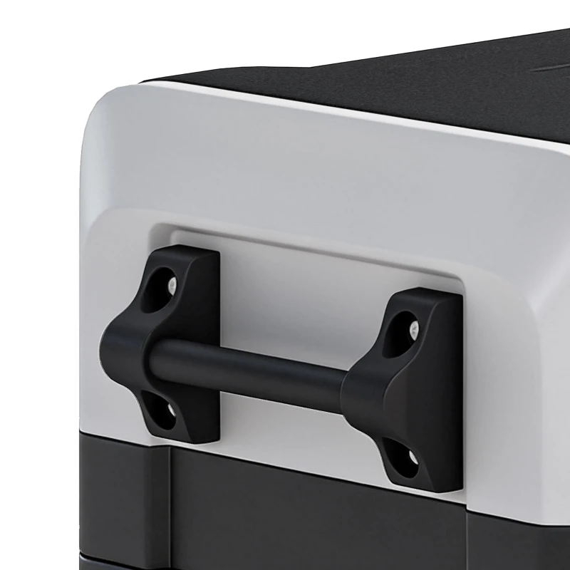 Outsunny Compressor-koelbox 50L -20℃-20℃ elektrische koelbox met dual-zone temperatuurregeling, APP, LED, batterijbeveiliging en opvouwbare handgreep