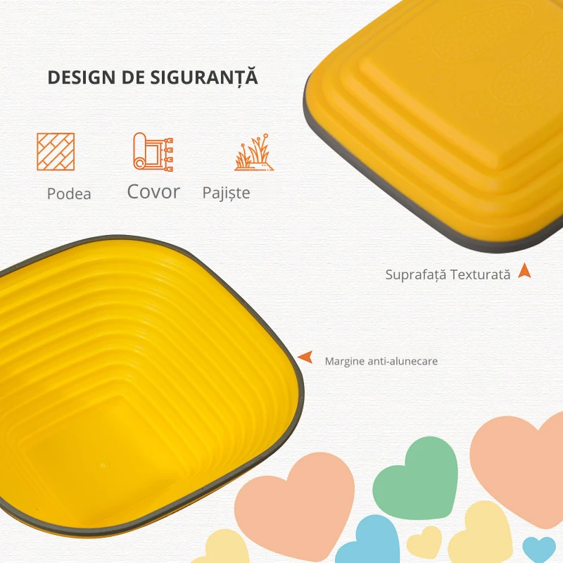 AIYAPLAY 11 piese pietre de echilibru pentru copii parcurs de motricitate empilabile și antidrapante multicolor