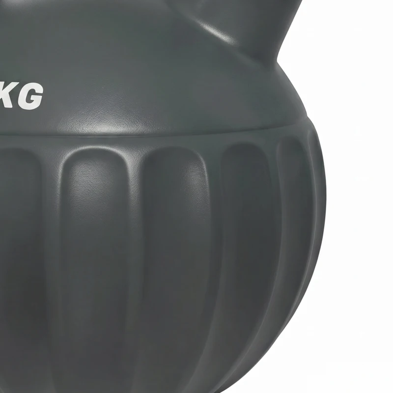 SPORTNOW Kettlebell 10 kg, pesa con asa antideslizante, pesa en bola, musculación, entrenamiento, para gimnasio, Gris