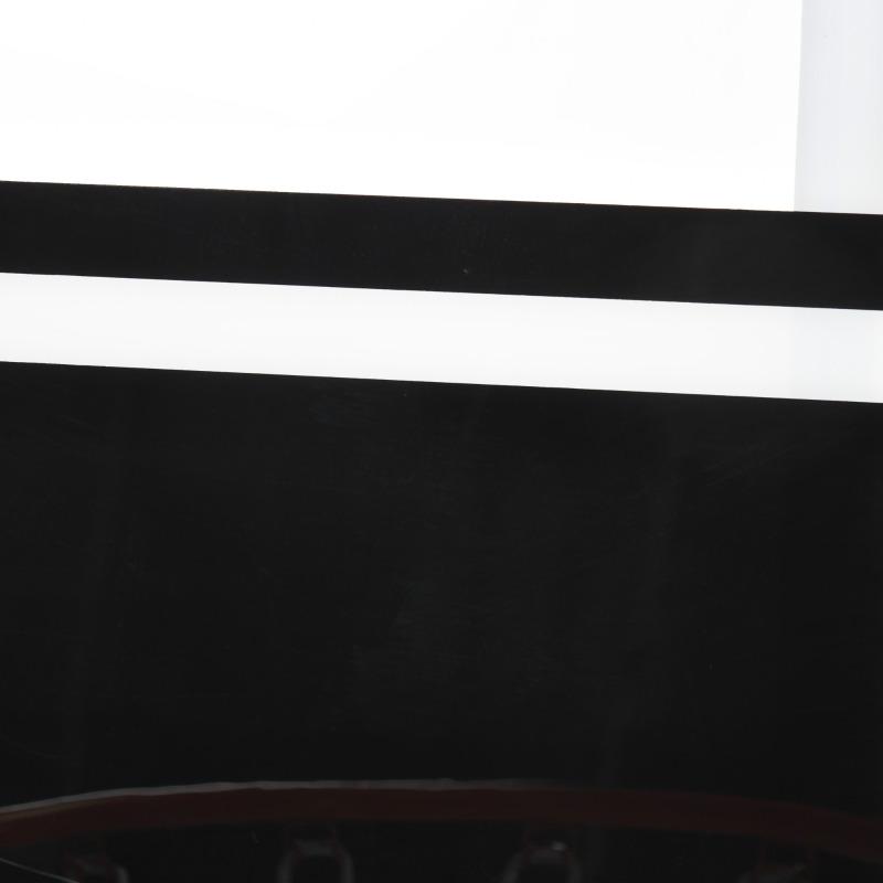 SPORTNOW Canestro Basket Esterno a Parete 113x73 cm, Cerchio Ø45 cm e Rete, Nero