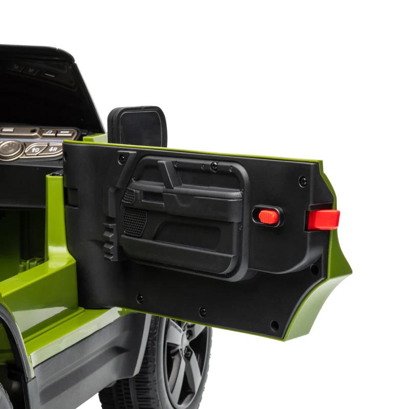 AIYAPLAY Land Rover Licensed 12V Kids Ride on Car with Remote, Suspension, Slow Start, 3 Speeds, Lights, Music, Horn, Green