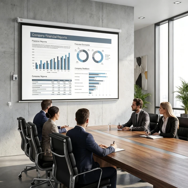 HOMCOM Beamer-Leinwand, inkl. Fernbedienung, 84 Zoll, 4:3 Format, 171x130 cm, Weiß