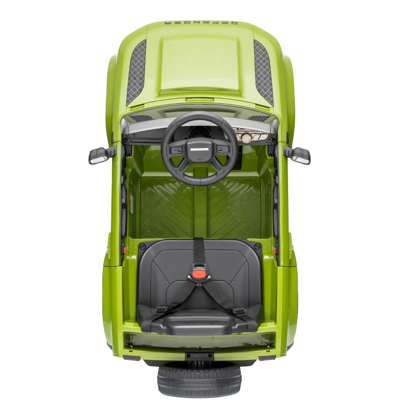 AIYAPLAY Land Rover Licensed 12V Kids Ride on Car with Remote, Suspension, Slow Start, 3 Speeds, Lights, Music, Horn, Green