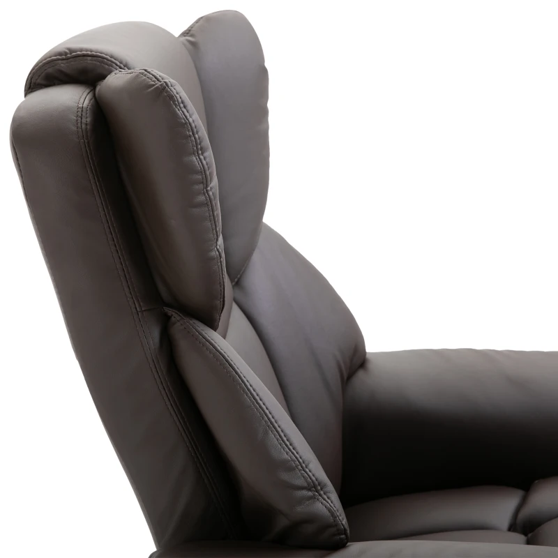 HOMCOM Relax Massagestoel met voetbank 145° kantelbare bruin(m-10)