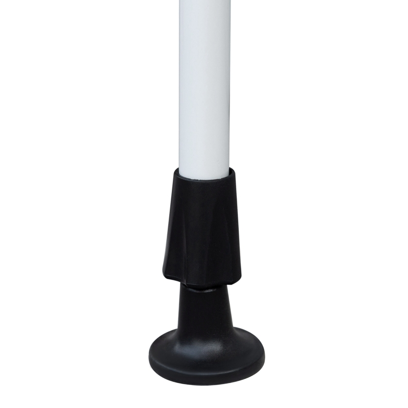 Outsunny Toldo Manual Retrátil 4x1,2 m Altura Ajustável 170-280 cm com Manivela Anti-UV e Impermeável Sem Perfuração Cinzento Escuro