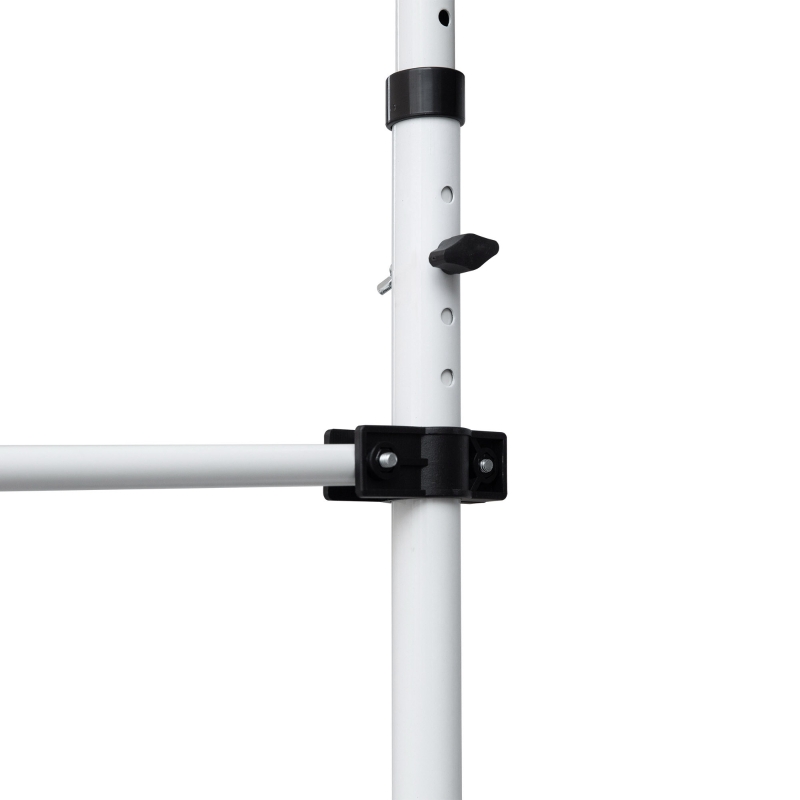 Outsunny Toldo Manual Retrátil 4x1,2 m Altura Ajustável 170-280 cm com Manivela Anti-UV e Impermeável Sem Perfuração Cinzento Escuro