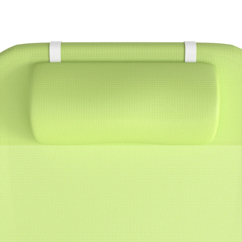 Outsunny Ligstoel liggen ligbank voor buiten stoel relax lounger lounger voor in het bad tweebenig 4 kleuren