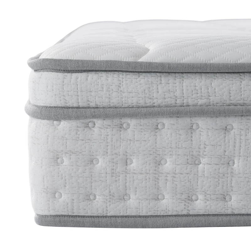 Saltea cu arcuri tip pocket cu 7 zone 140x200 cm H3, suport ortopedic ergonomic, 200x140x25 cm, Alb