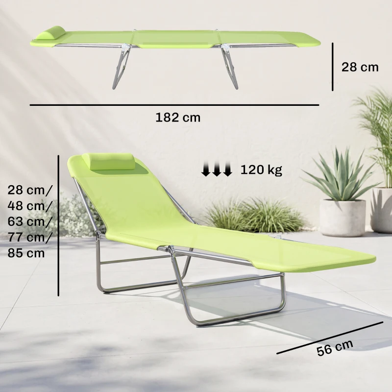Outsunny Ligstoel liggen ligbank voor buiten stoel relax lounger lounger voor in het bad tweebenig 4 kleuren