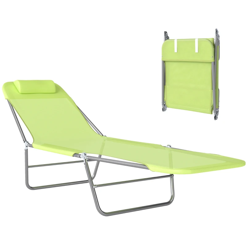Outsunny Ligstoel liggen ligbank voor buiten stoel relax lounger lounger voor in het bad tweebenig 4 kleuren