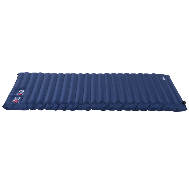 Luchtmatras opblaasbaar luchtbed campingmatras slaapmat pongee blauw