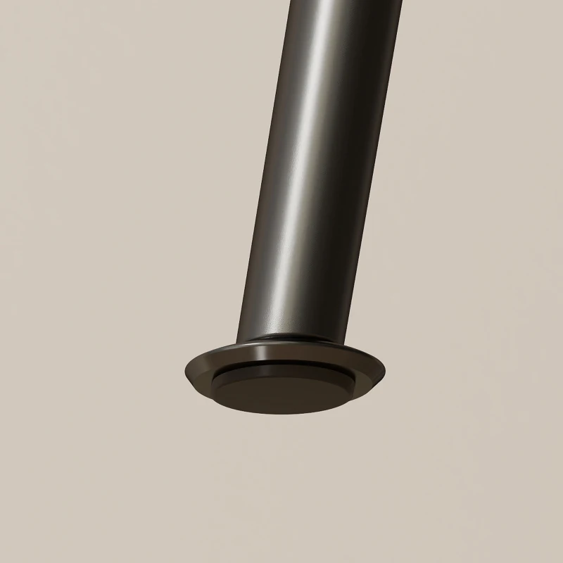 HOMCOM Lote de 2 Sillas de Comedor Redondas Sillas de Cocina Apilables con Asiento Acolchado en PU Marrón y Negro
