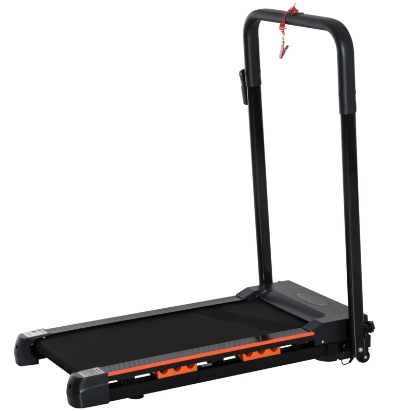 HOMCOM Cinta de Correr Plegable Cinta de Andar 1-6 km/h con Botón de Emergencia Pantalla LCD Control Remoto Potencia de Motor 500W Ahorra Espacio 105x56x108,5 cm Negro