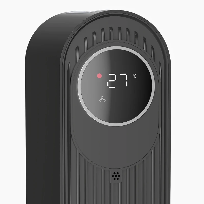 HOMCOM 2000W Ceramic Electric Heater with Fan, Timer, Oscillation - Black