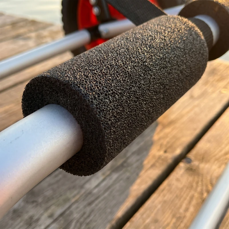 Kajaktrolley kanotrolley surftrolley opvouwbare boottrolley met riem luchtbanden tot 90 kg